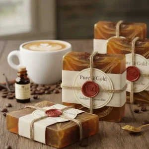 Golden Coffee & Glycerin Soap