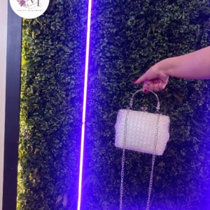 Handmade Clear Bead Purse