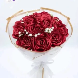 Red Satin Rose Bouquet